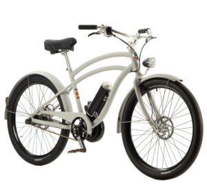 bicicleta electrica gris